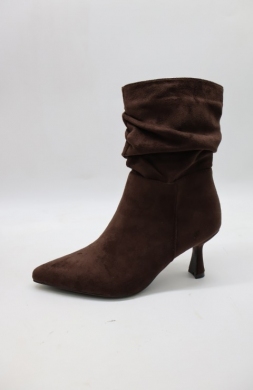 Botki damskie na szpilce (36-41) 8552S BROWN