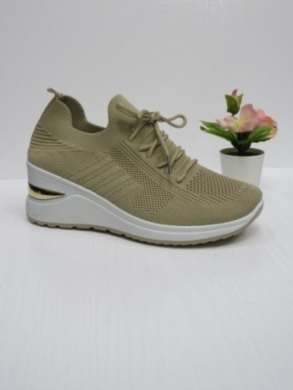 Buty sportowe damskie na koturnie (36-41) ANB-14 KHAKI