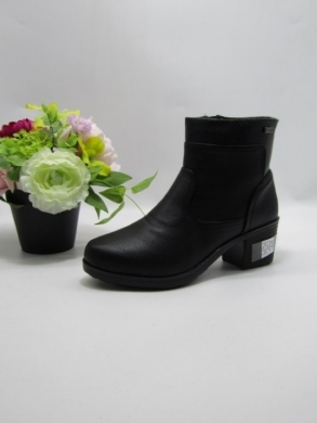 Botki damskie ocieplane na obcasie (39-43) DZ2-22 BLACK