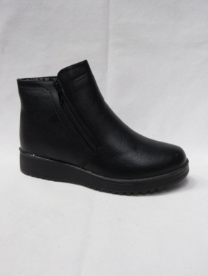 Botki damskie ocieplane na płaskim (36-41) X57-7 BLACK