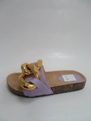Klapki damskie na płaskim (36-41) 819-1 PURPLE