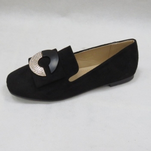 Mokasyny damskie na płaskim (36-41) ABC206 BLACK