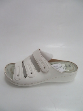 Klapki damskie na płaskim (36-41) 19002-2 WHITE