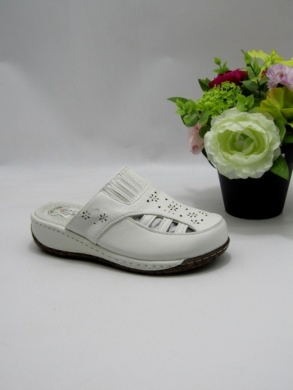 Klapki damskie na koturnie (36-42) J104 WHITE