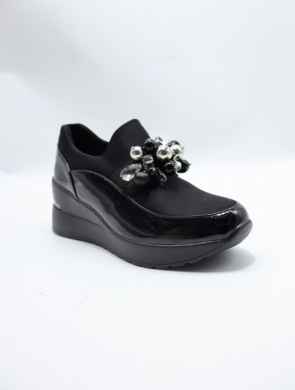 Buty sportowe damskie na koturnie (36-41) 0-1517 BLACK
