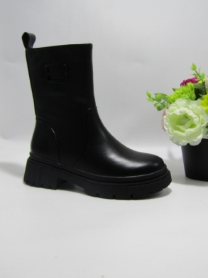 Botki damskie na płaskim (36-41) QH7815 BLACK