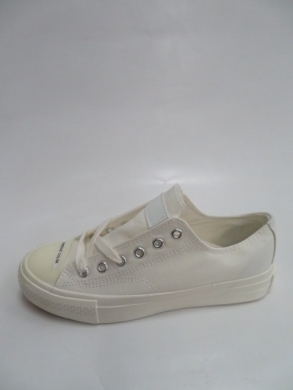 Trampki damskie na płaskim (36-41) W001 WHITE