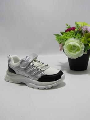 Buty sportowe dziewczęce (32-37) EC299 SILVER/BLACK