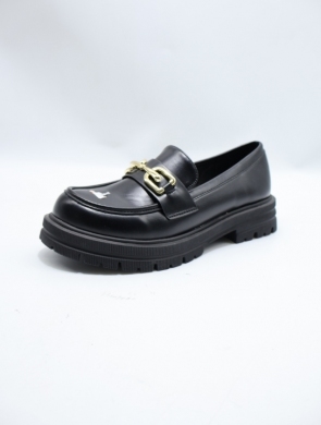 Mokasyny damskie na płaskim (36-41) OM2166 BLACK