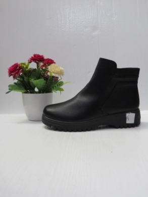 Botki damskie ocieplane na płaskim (39-43) DW11-7 BLACK