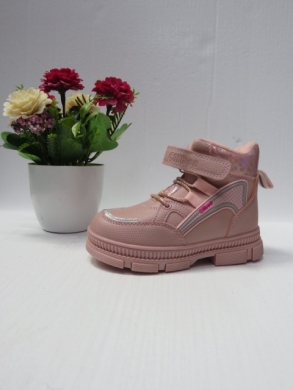 Trapery dziewczęce ocieplane (21-26) H292 GREY/PINK
