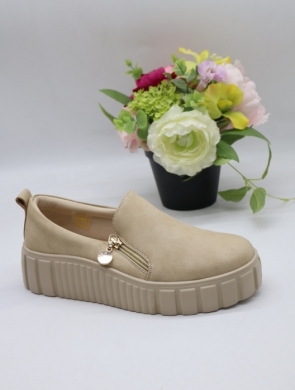 Półbuty damskie na płaskim (36-41) 6640 KHAKI