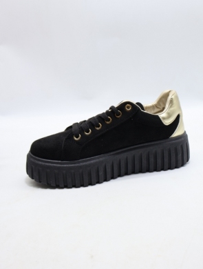 Buty sportowe damskie na płaskim (36-41) LLS-16 BLACK