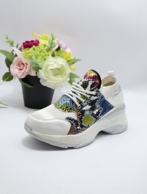 Buty sportowe damskie na płaskim (36-41) 8028-SP WHITE