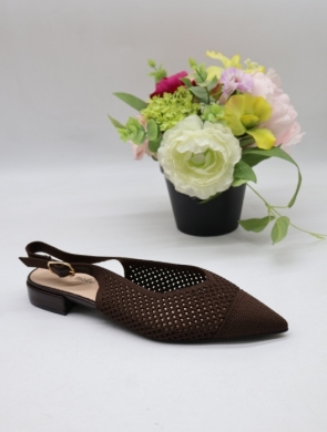 Sandały damskie na płaskim (36-41) 2996 BROWN