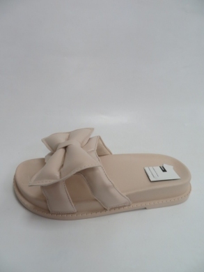 Klapki damskie na płaskim (36-41) M1806 BEIGE