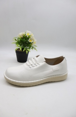 Półbuty damskie na płaskim (36-42) 25106-8 WHITE
