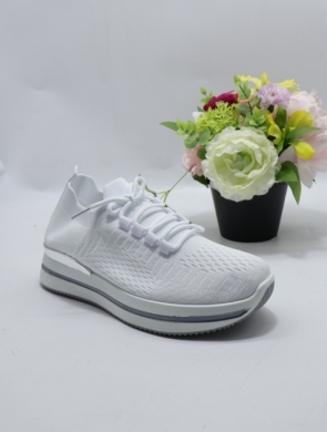 Buty sportowe damskie na płaskim (37-41) V-139 WHITE
