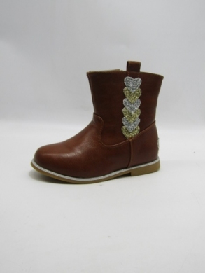 Kozaki dziewczęce ocieplane (30-35) 046-1 BROWN