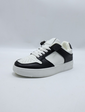 Buty sportowe damskie na płaskim (36-41) 2403-28 BL/WHITE