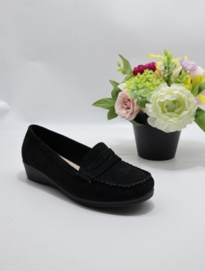 Mokasyny damskie na koturnie (36-41) GS62 BLACK