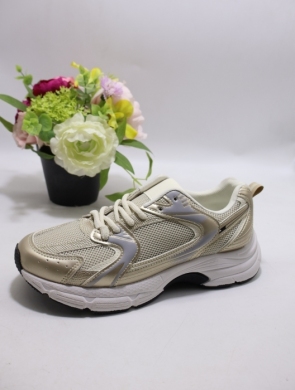 Buty sportowe damskie na płaskim (36-41) BO-1707 GOLD