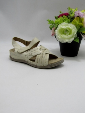 Sandały damskie na płaskim (36-41) 21337-4 BEIGE