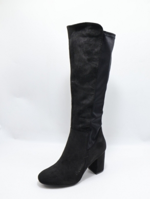 Kozaki damskie ocieplane na obcasie (36-41) JW76 BL
