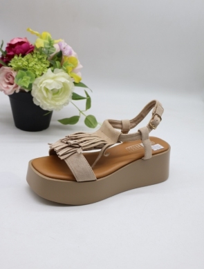 Sandały damskie na płaskim (36-41) MO-3616 BEIGE