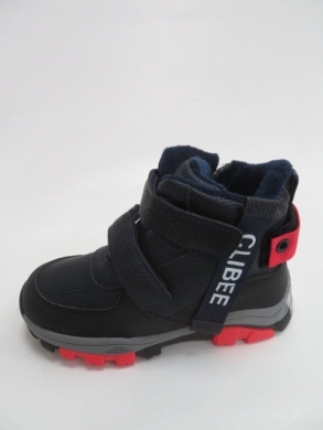 Botki chłopięce ocieplane (22-27) H265 DBLUE/RED