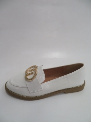 Mokasyny damskie na płaskim (36-41) 8037 WHITE