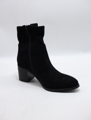 Botki damskie na obcasie (36-41) F6260 BLACK