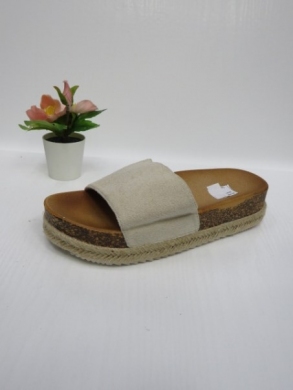 Klapki damskie na koturnie (36-41) XA120 BEIGE