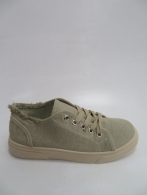 Tenisówki damskie na płaskim (36-41) S758 KHAKI
