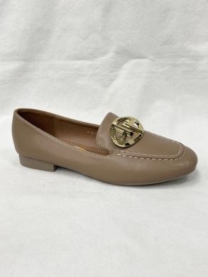 Mokasyny damskie na płaskim (36-41) W-235 KHAKI