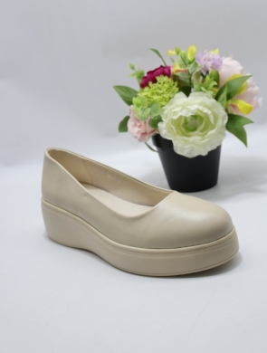 Półbuty damskie na koturnie (36-41) 5043 BEIGE