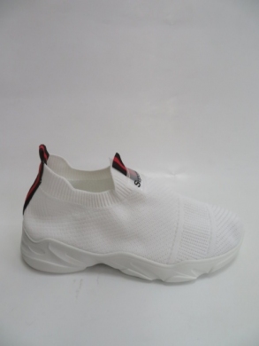 Buty sportowe damskie na płaskim (36-41) JR801 WHITE