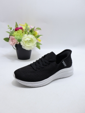 Buty sportowe damskie na płaskim (36-41) AD637 BL/WH