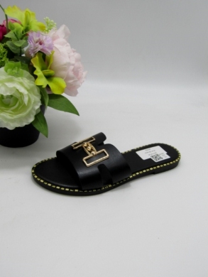 Klapki damskie na płaskim (36-41) 5169 BLACK
