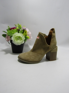 Botki damskie na obcasie (36-41) A5700-63 KHAKI