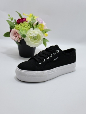 Trampki damskie na płaskim (36-41) 7SP727-LS BL/WHITE
