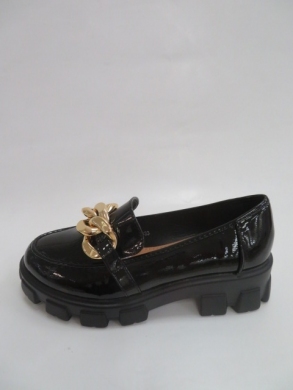 Mokasyny damskie na koturnie (36-41) BL033 BLACK