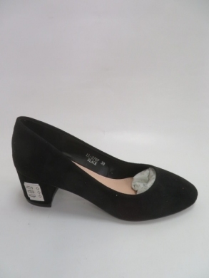 Czółenki damskie na obcasie (36-41) LL270 BLACK
