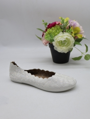 Baleriny damskie (36-41) 11047-8 WHITE