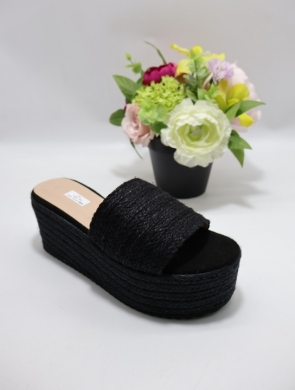 Klapki damskie na płaskim (36-41) BL429 BLACK