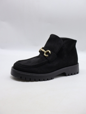 Botki damskie na płaskim (36-41) DF214 BLACK