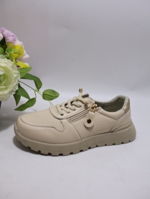 Buty sportowe damskie na płaskim (36-41) BK617 BEIGE