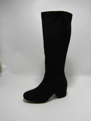 Kozaki damskie ocieplane na obcasie (36-41) XOM-23865 BLACK