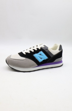 Buty sportowe damskie na płaskim (36-41) 7NB-226G WH/GERY/BL