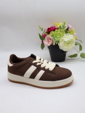 Buty sportowe damskie na płaskim (36-41) BAK-03 BROWN